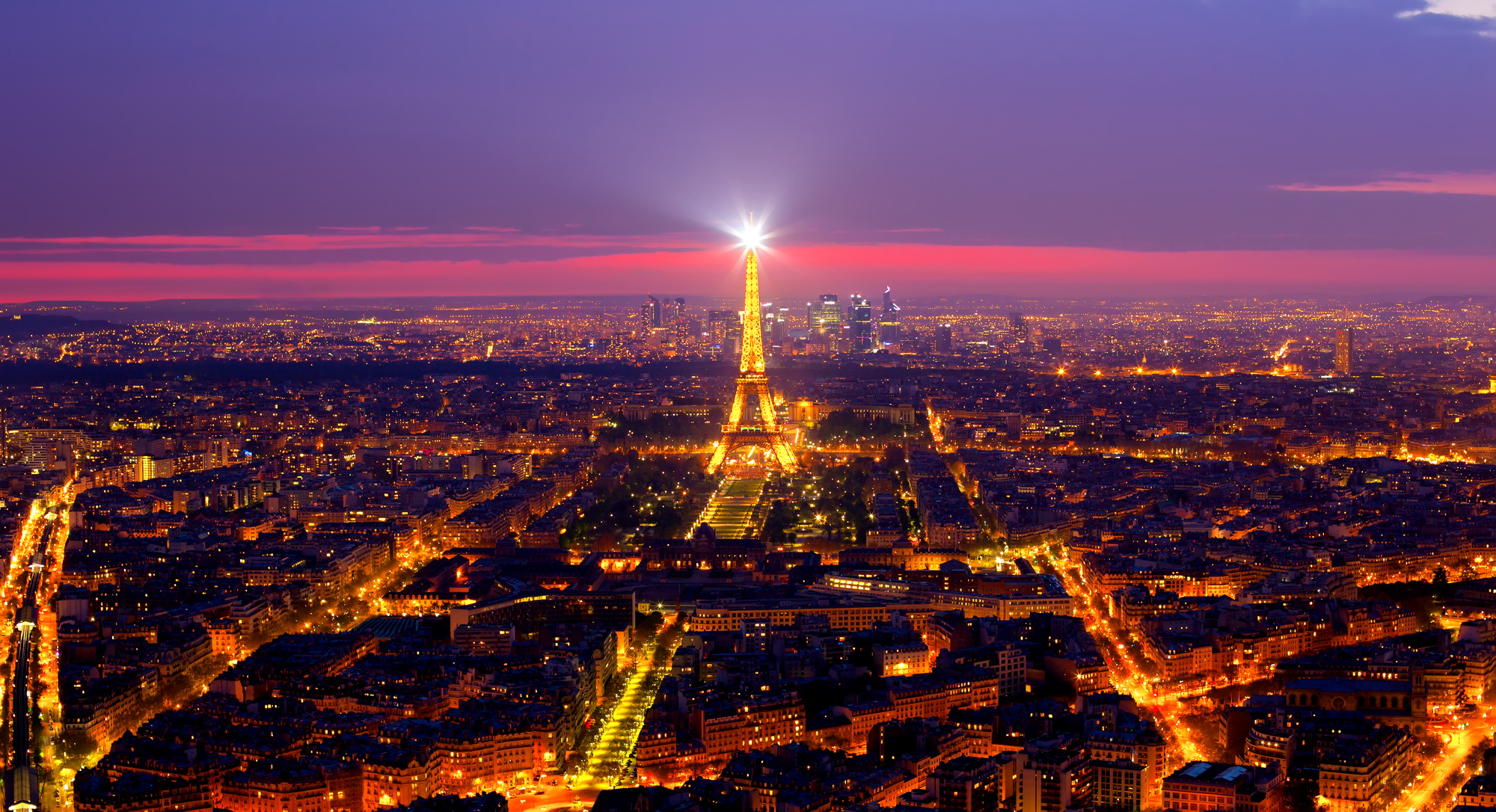 The Eiffel Tower With Light On The Top | SUPERPOBYT Travel